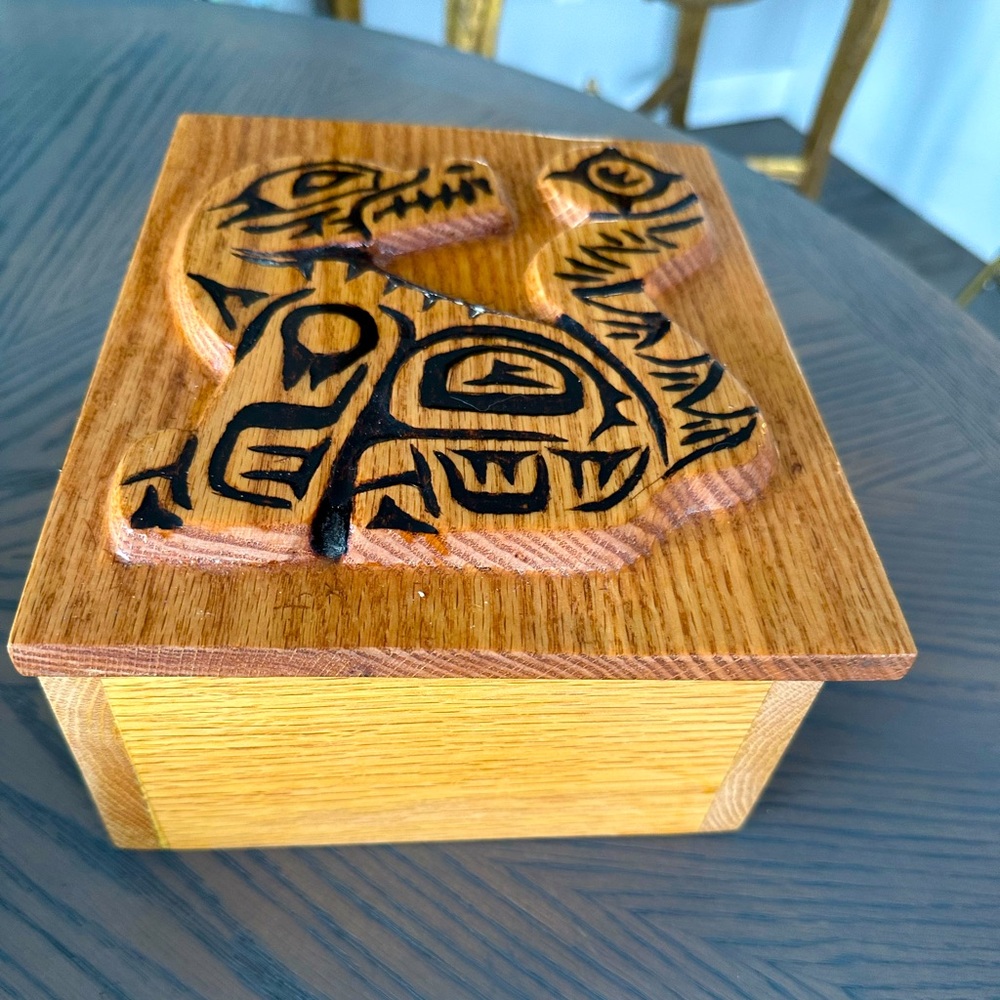 Handmade West Coast Art Homemade Wooden Box